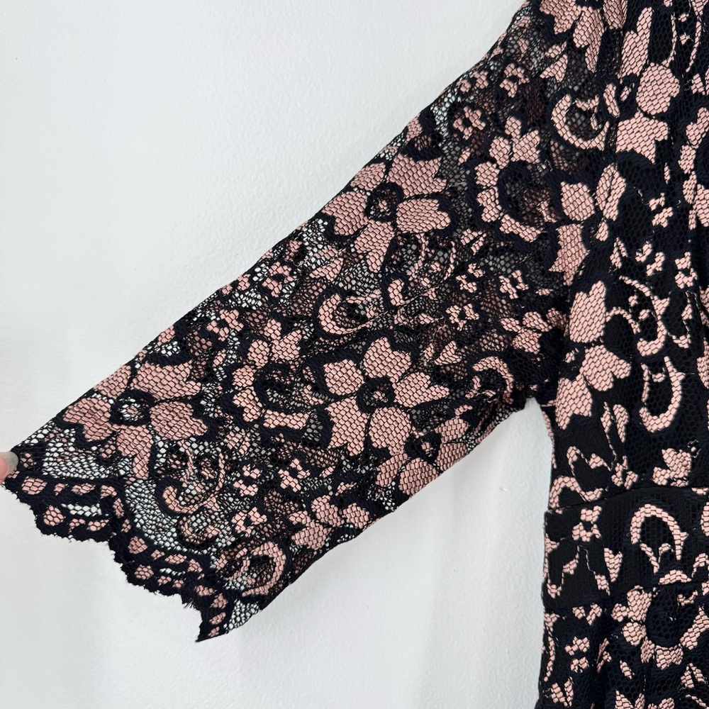 Kiyonna Floral Lace Dress Lined V-Neck Women’s Size 3X - Picture 13 of 14